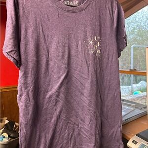 STATE Purple Short Sleeve Tee